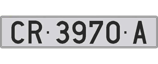 CR3970A matricula larga