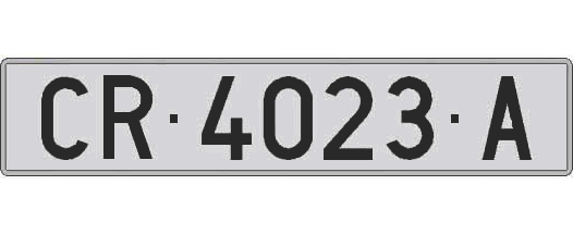 CR4023A matricula larga