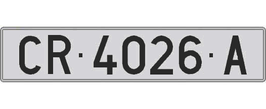 CR4026A matricula larga
