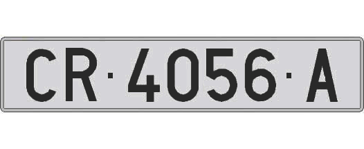 CR4056A matricula larga