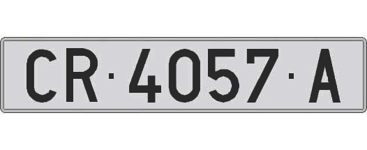CR4057A matricula larga