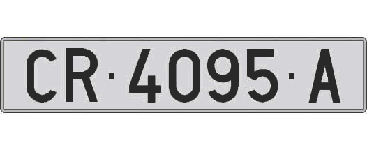 CR4095A matricula larga