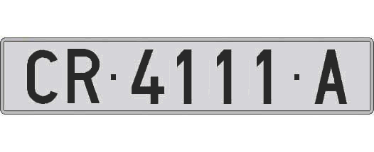 CR4111A matricula larga