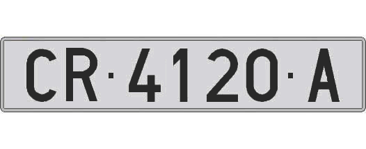 CR4120A matricula larga
