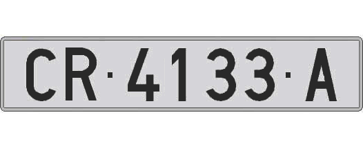 CR4133A matricula larga