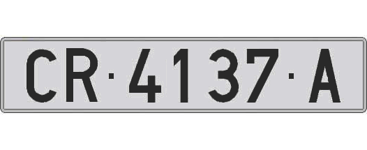 CR4137A matricula larga