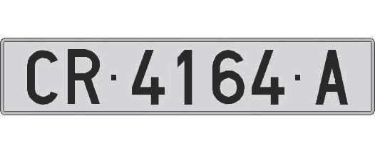 CR4164A matricula larga
