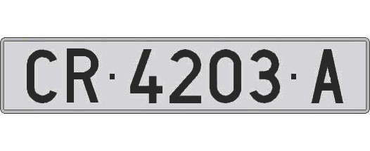 CR4203A matricula larga