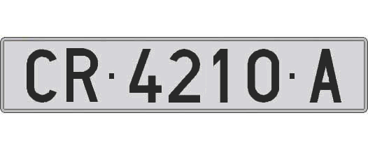 CR4210A matricula larga