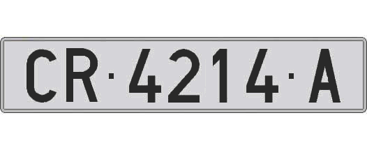 CR4214A matricula larga