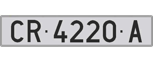 CR4220A matricula larga