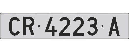 CR4223A matricula larga