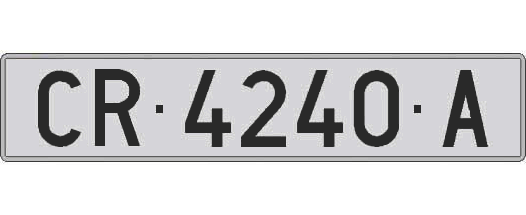 CR4240A matricula larga