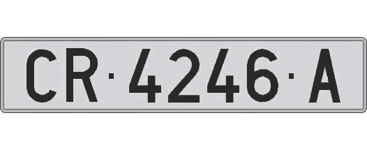CR4246A matricula larga