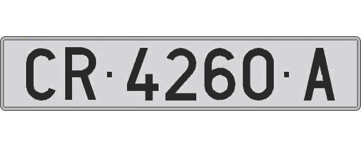 CR4260A matricula larga