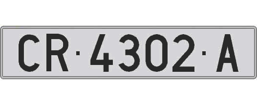 CR4302A matricula larga