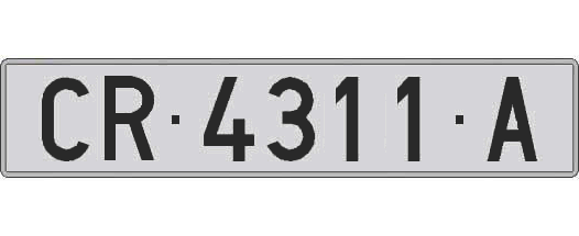 CR4311A matricula larga
