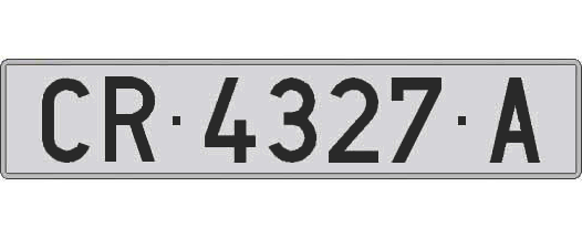 CR4327A matricula larga