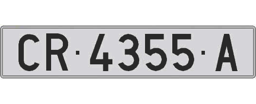 CR4355A matricula larga