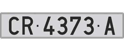 CR4373A matricula larga