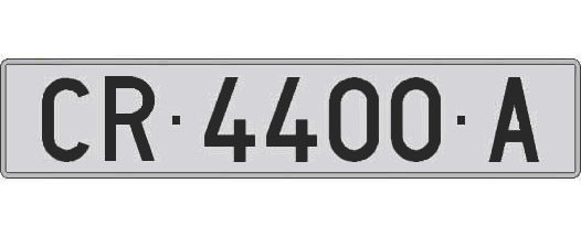 CR4400A matricula larga