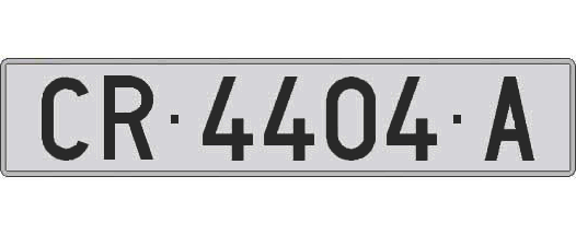 CR4404A matricula larga