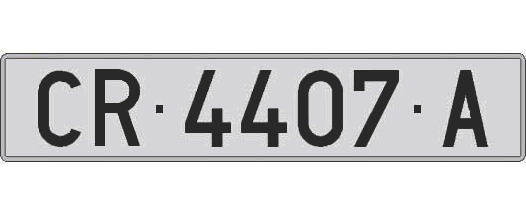 CR4407A matricula larga
