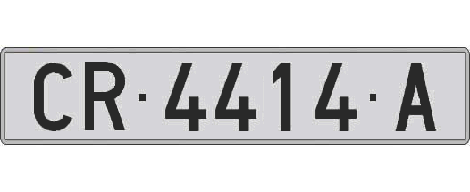 CR4414A matricula larga