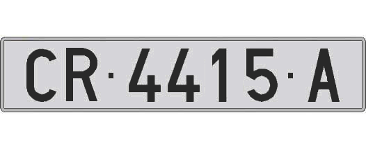CR4415A matricula larga