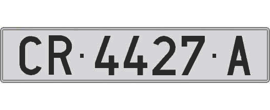 CR4427A matricula larga
