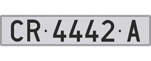 CR4442A matricula larga