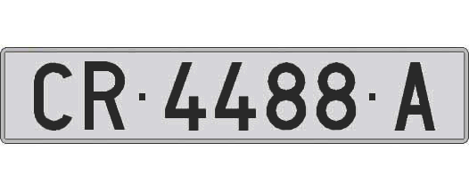 CR4488A matricula larga