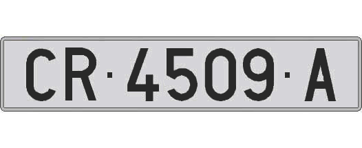 CR4509A matricula larga