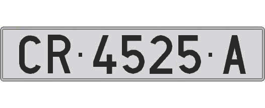 CR4525A matricula larga