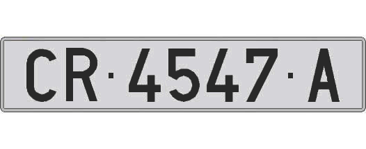 CR4547A matricula larga