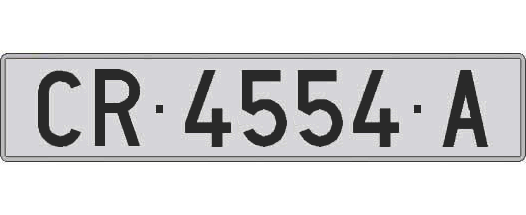 CR4554A matricula larga
