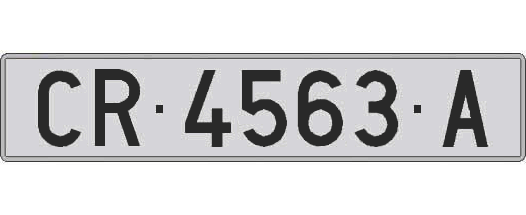 CR4563A matricula larga