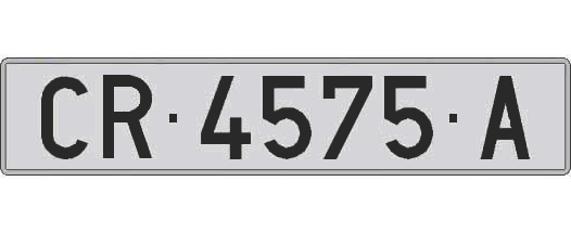CR4575A matricula larga