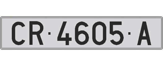 CR4605A matricula larga