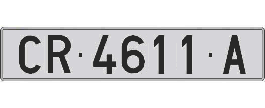 CR4611A matricula larga