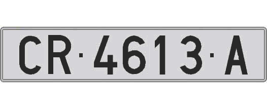 CR4613A matricula larga