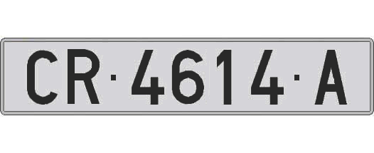 CR4614A matricula larga