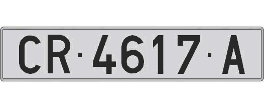 CR4617A matricula larga