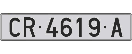 CR4619A matricula larga