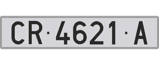 CR4621A matricula larga