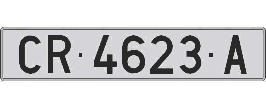 CR4623A matricula larga