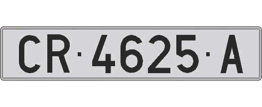 CR4625A matricula larga