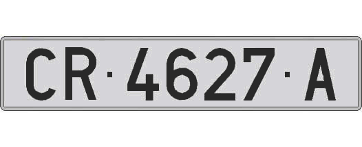 CR4627A matricula larga