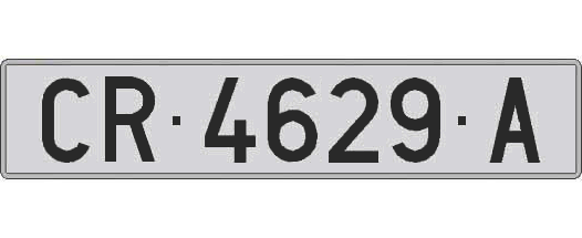 CR4629A matricula larga