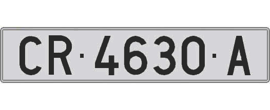 CR4630A matricula larga